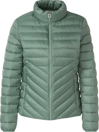 s.Oliver Outdoorjacke S.OLIVER, Damen, Gr. 34, sage gr&uuml;n, Obermaterial: 100% Polyester, regular fit taillenbedeckt, elastischer Bund, Jacken Outdoorjacke, mit 