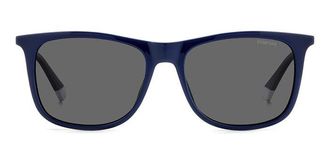 Polaroid PLD 4145/S/X Polarized PJP/M9 Mens Sunglasses Blue Size 55