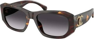 Chanel Sunglasses, female, Brown, Size: 55 MM 1818S6 Sunglasses