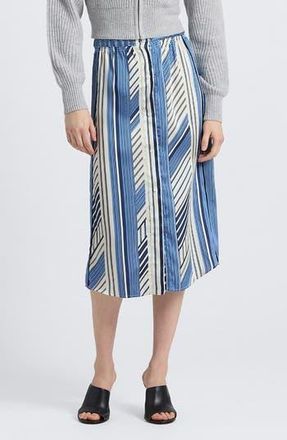 Derek Lam Ravenna Mixed Stripe Mid Stripe in Navy/Ecru/Ultramarine/White at Nordstrom Rack, Size 00