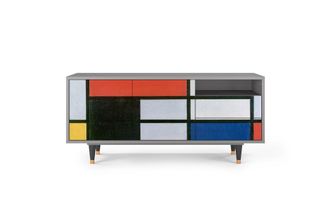 StoryZ Mueble de TV multicolores 2 cajones y 2 puertas L 125 cm