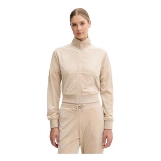 Guess Dames, Sweatshirts & Hoodies, Beige, Maat: XL Velours