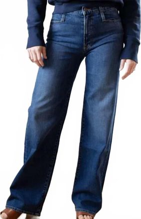 Edwin Marli Slate Wide Leg Jean In Fleet