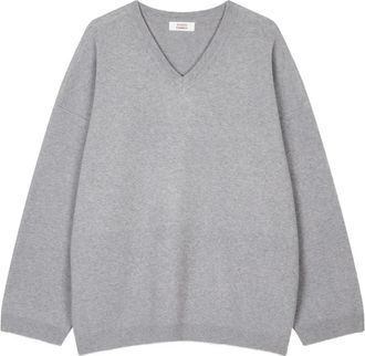 STUDIO TOMBOY Maglione con scollo a V - Grigio