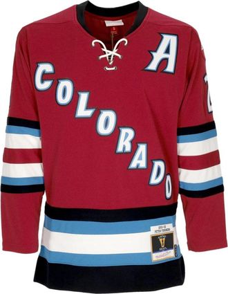 Mitchell & Ness NHL Forsberg Hockey Jack Origineel Team - Heren - Fitness - Rood - S - Polyester - Fitness