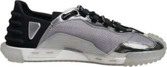 Dolce & Gabbana Silver Black Nylon NS1 Low Top Sneakers Mens Shoes (Pre-Owned)