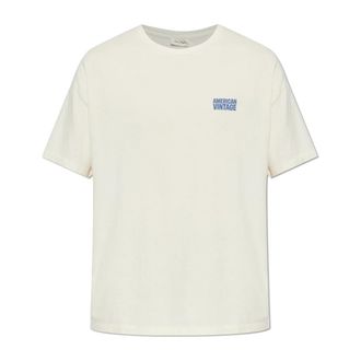 American Vintage Ykobow T-shirt - Heren - T-shirts - Beige - XL - Katoen - Tops