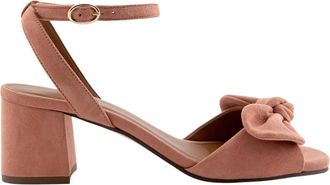 Maison Toufet Sandale C&eacute;leste - Dames - Sandalen met hakken - Roze - 40 EU - Leer - Schoenen