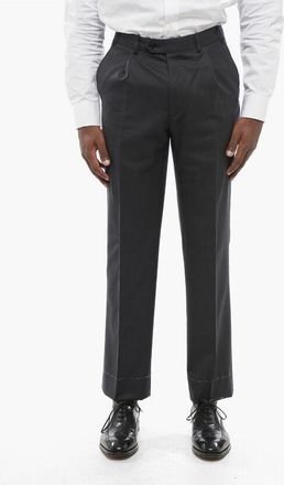 Corneliani Fresco-Wool Four-Pocket Trousers size 44