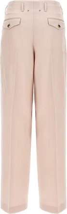 Golden Goose Wool Pleated Trousers - Beige