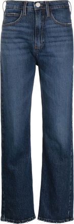 Frame Denim high-waisted straight-leg jeans - women - Elastane/Cotton/Lyocell - 29 - Blue