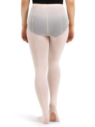 Capezio Mesh Transition Tight w/ Mock Seam in Bright Pink at Nordstrom, Size Large/x-Large