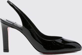 Christian Louboutin D&eacute;collet&eacute; slingback Fannylove in pelle verniciata con tacco alto
