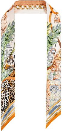 Ferragamo Felindra Twilly Sjaal - Dames - Zijden sjaals - Veelkleurig - ONE Size - Accessoires