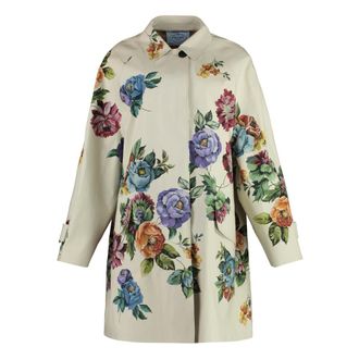 Prada Dames, Mantels, Veelkleurig, Maat: 2XS Katoen