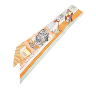 Herm&egrave;s Pre-owned Scarves, female, Multicolor, Size: ONE SIZE Pre-owned Grand Theater Nouveau Twilly