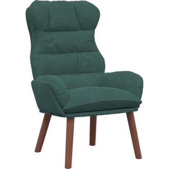vidaXL Silla Relax Verde Oscuro 69 X 74 X 93 Cm Terciopelo Vidaxl
