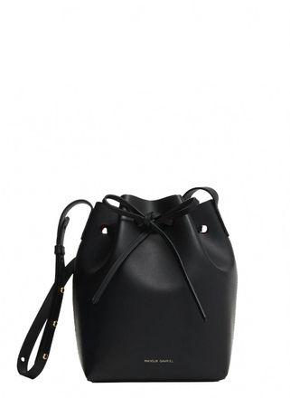 Mansur Gavriel Womens Mini Bucket Bag In Black Leather