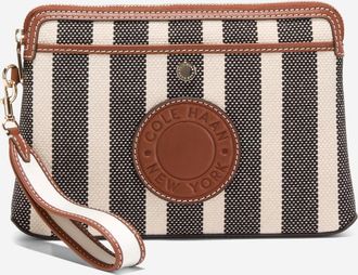 Cole Haan Womens Amagansett Canvas Pouch - Beige