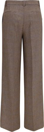 P.A.R.O.S.H. Womens Powo Palazzo Pants Fantasia Marrone Trousers