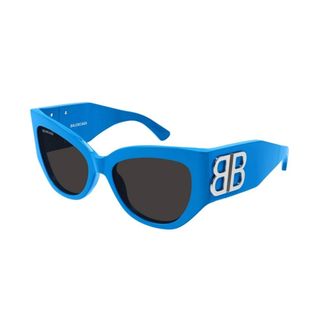 Balenciaga Sunglasses, unisex, Blue, 55 MM, Authentic Glasses with Top-Notch Service