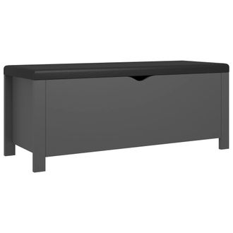 vidaXL Caja De Almacenamiento Con Coj&iacute;n, Color Gris, 105x40x45 Cm Vidaxl
