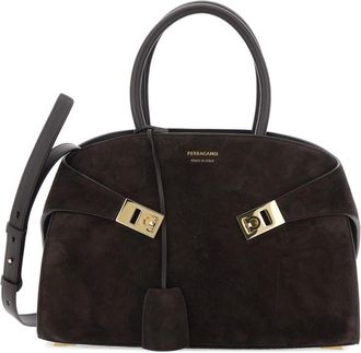 Ferragamo Brown Hug Small Satchel