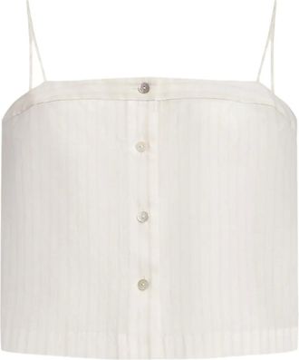 12 Storeez pinstripe blouse - White