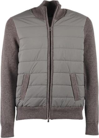 Barba Heren wollen en nylon jas - Heren - Winterjassen - Bruin - 2XL - Wol - Jassen