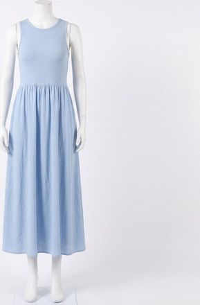 Z Supply Charlotte Rib Midi Dress In Blue Light