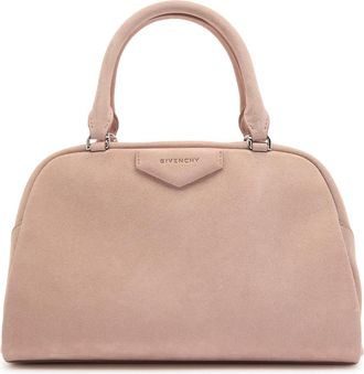 Givenchy Antigona East-west Medium Suede top Handle bag - Beige - One Size
