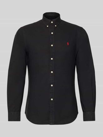 Polo Ralph Lauren Slim Fit Freizeithemd aus reiner Baumwolle in Black, Gr&ouml;&szlig;e XXL