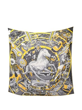 Hermès 2020s Faubourg of Dreams scarf - women - Cashmere/Silk - One Size - Grey