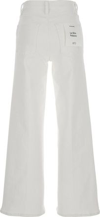 Frame Denim Womens Jeans Le Slim Palazzo White Denim Cotton