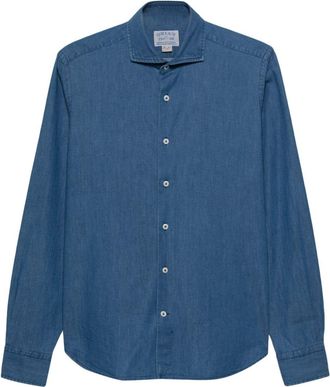 Orian chambray cotton shirt - men - Cotton - 39 - Blue