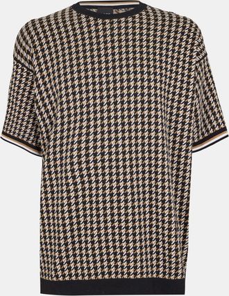 HUGO BOSS Mens Crew Neck Short Sleeve Regular Fit Top in Black - Size X-Large