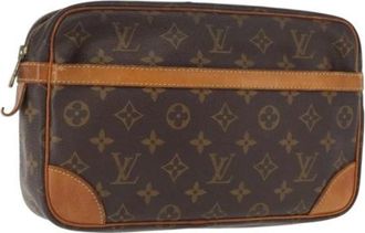 Louis Vuitton Pre-owned Clutches, female, Brown, Size: ONE SIZE Pre-owned Vintage Canvas Clutch