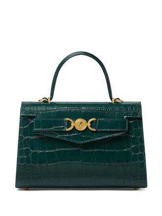 Versace medium embossed tote bag - Green