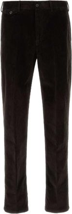 Pantaloni Torino Dark Brown Corduroy Trousers