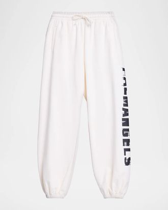 Palm Angels Men & apos;s Palm Hills Logo Fleece Sweatpants