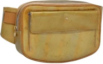 Louis Vuitton Pre-owned Leather crossbody-bags - Dames - Vintage Heuptassen - Geel - ONE Size - Leer - Vintage