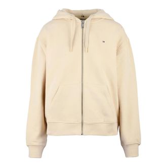 Tommy Hilfiger Dames, Sweatshirts & Hoodies, Beige, Maat: XS Katoen