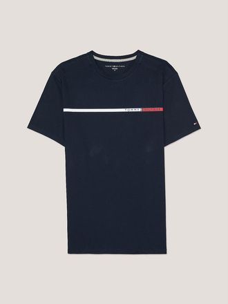 Tommy Hilfiger Mens Tommy Stripe T-Shirt - Blue - XL
