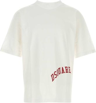 Dsquared2 White Cotton T-shirt