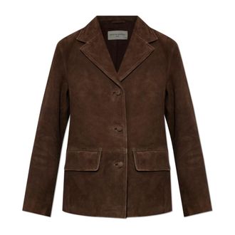 Officine G&eacute;n&eacute;rale Leather Jackets, female, Brown, Size: L Kataline Jacket