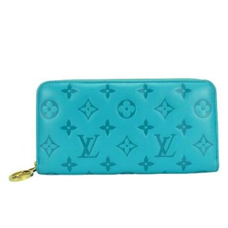 Louis Vuitton Pre-owned Wallets, female, Blue, Size: ONE SIZE Pre-owned Zippy Wallet Coussin Monogram Long Wallet
