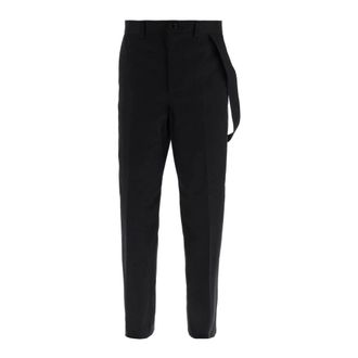 Burberry Venton Trousers - male - Burberry - Slim-fit Trousers - Black - L - Trousers