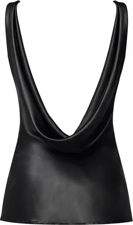 Nina Ricci Draped Silk Blouse - Black