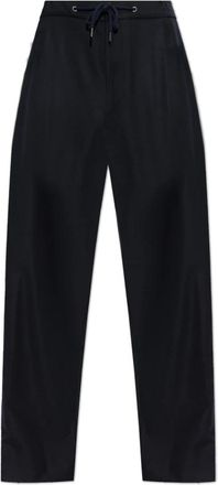 Giorgio Armani Cashmere Broeken - Heren - Straight fit broeken - Blauw - L - Kasjmier - Broeken