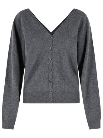 Lisa Yang Jiani Grey Cashmere Cardigan